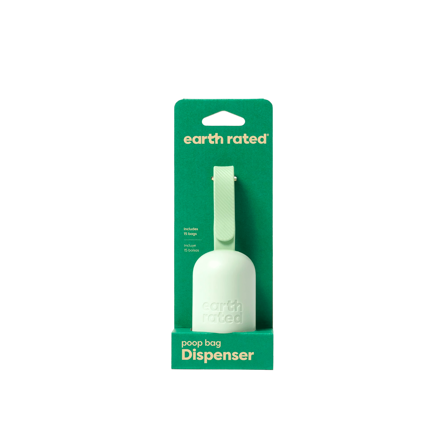 Earth Rated Poop Bags Dispenser with 15 bags