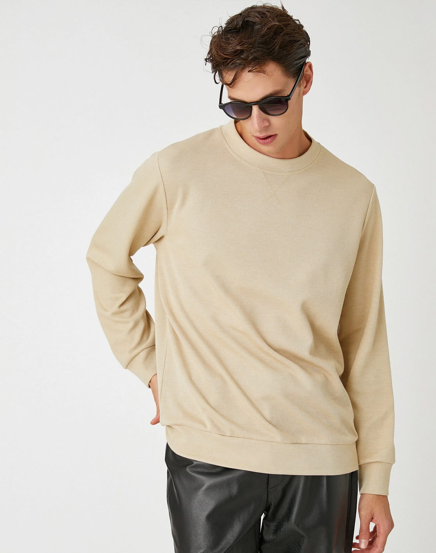 Koton Sweatshirt - Beige - Regular Fit - Görsel 2