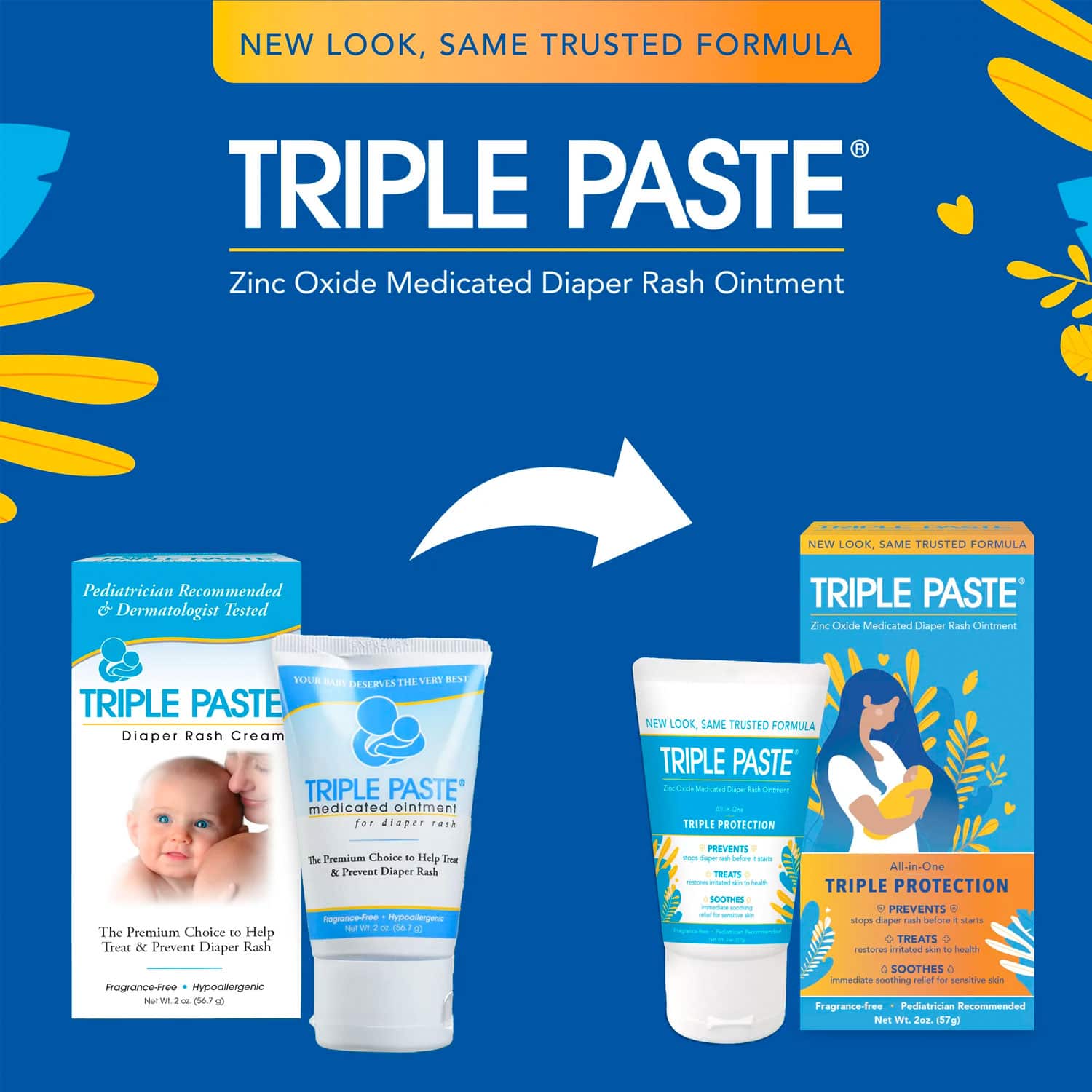 Triple Paste Medicated Ointment for Diaper Rash, 2 oz Tube - Görsel 2