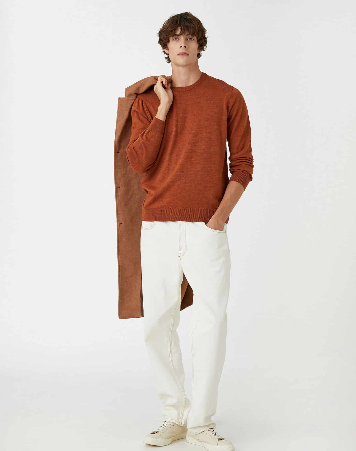 Gray Knitwear Sweater Crew Neck - Görsel 3