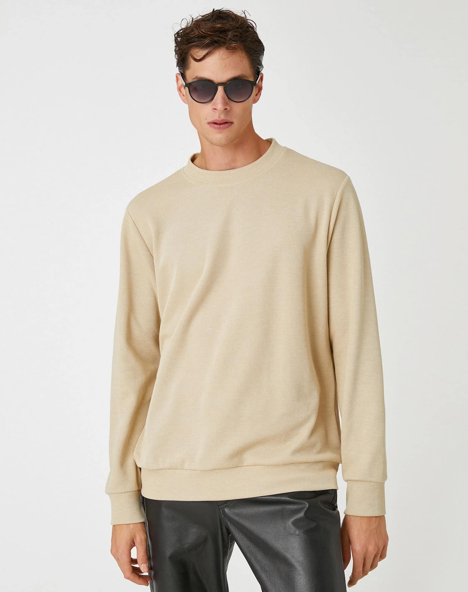 Koton Sweatshirt - Beige - Regular Fit - Görsel 3