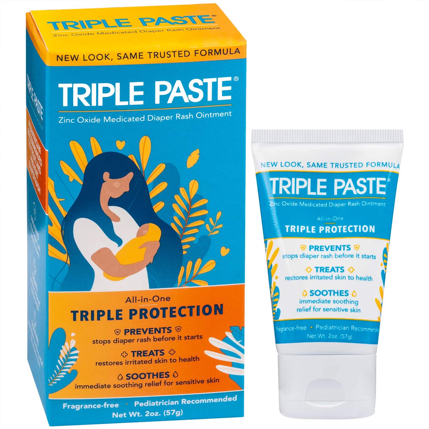 Triple Paste Medicated Ointment for Diaper Rash, 2 oz Tube - Görsel 3