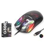 GOOD PRO G306B RGB Gaming Mouse 7200 DPI Geometrik Desenli Siyah