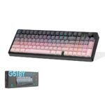 GOOD PRO G518YP Tri Mode Gaming Klavye RGB Sessiz 95 Tuş Pembe