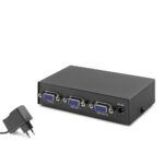 HADRON HDX1277 VGA Splitter 200 MHz 1 Giriş 2 Çıkış Siyah