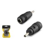 HADRON HDX1313 DC Jack Dönüştürücü 5.5×2.5 mm Soket 3.0×1.1 mm Fiş 10 Adetli Paket Siyah