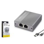 HADRON HDX1413 Gigabit Ethernet Switch 4 Port Type C Güç Girişli Gri