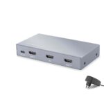 HADRON HDX1431 HDMI Splitter EDID 8K 60 Hz 1 Giriş 2 Çıkış Gri