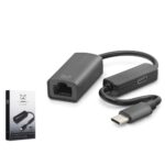 NONAP L118 Type C USB 2.0 Ethernet Adaptör 10/100 Mbps PD Güç Destekli Siyah