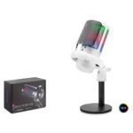HADRON ME6SW Gaming RGB Masaüstü Mikrofon Mikser Kontrollü Type-C 192kHz 24Bit Beyaz