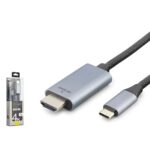 iETOP TH03A Type-C to HDMI Görüntü Kablosu 4K 30 Hz Örgülü 1 m Gri