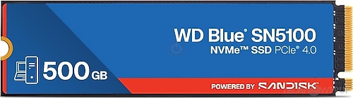 WD 500GB Blue SN5100 SSD m.2 NVMe WDS500G5B0E WD 500GB Blue SN5100 SSD m.2 NVMe WDS500G5B0E